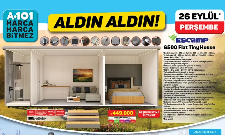 A101’e 26 Eylül’de Yeniden Tiny House Geliyor A101’e 26 Eylül’de Yeniden Tiny House Geliyor