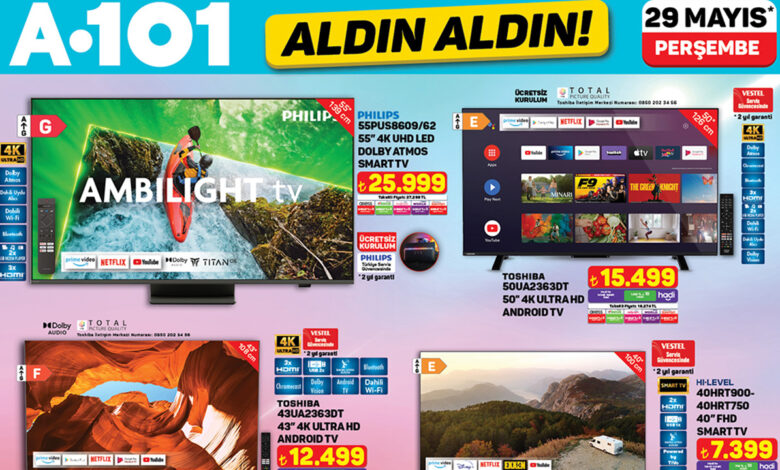 29 Mayıs’ta A101 ile Motosikletten Ev Ürünlerine Geniş Ürün Yelpazesi 29 Mayıs’ta A101 ile Motosikletten Ev Ürünlerine Geniş Ürün Yelpazesi